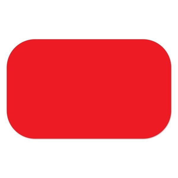 Ergomat 4inx4in DuraStripe Mean Lean Rounded Strip Red, 60PK DSML-STRIP-4x4R-R-KIT - main